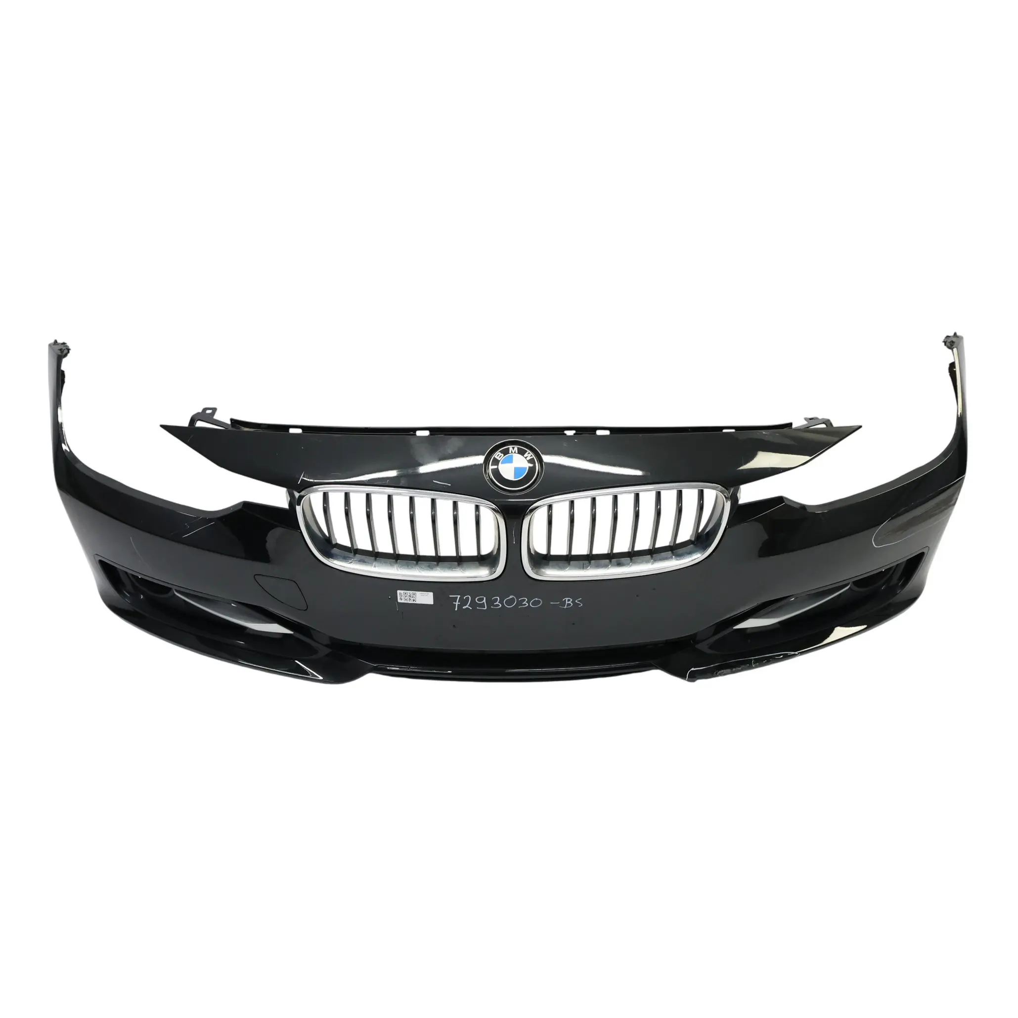 BMW F30 F31 Front Bumper Lines Trim Panel Black Sapphire Metallic - 475