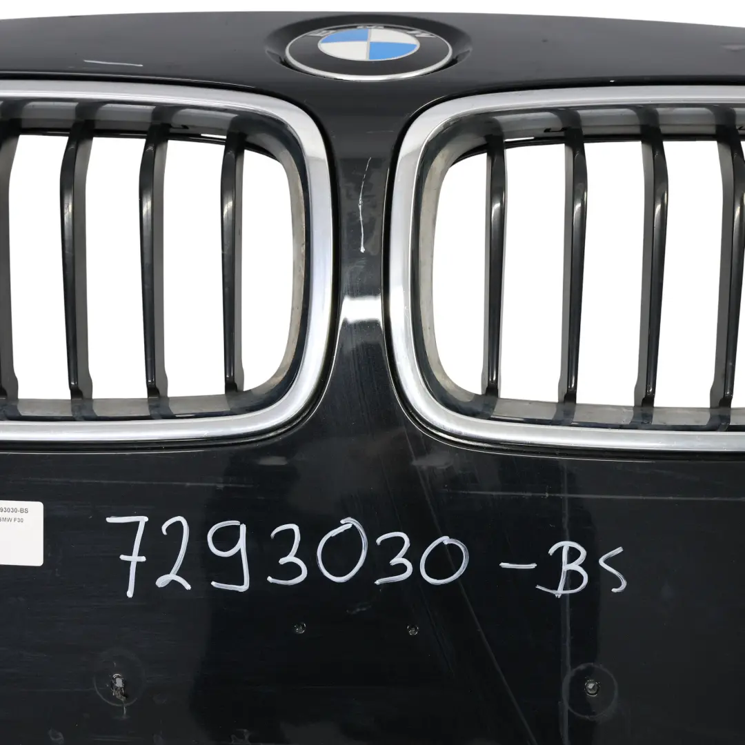 BMW F30 F31 Front Bumper Lines Trim Panel Black Sapphire Metallic - 475 - SKU 7293030-BS - Part number 7293030