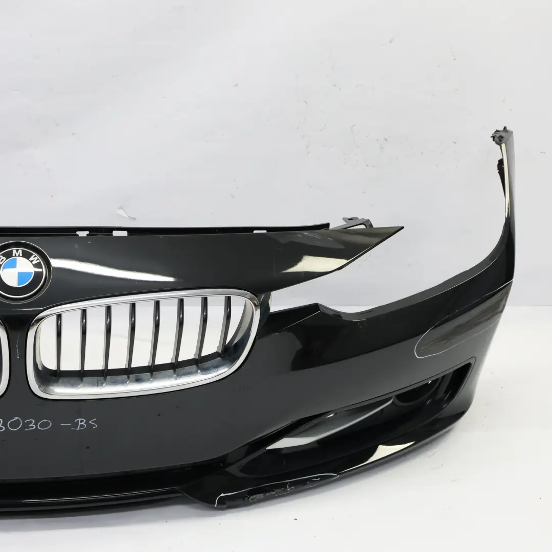 Front Bumper Lines Trim Panel Black Sapphire Metallic - 475 to BMW F30 F31 with Part number 7293030 BMW F30 F31 Front Bumper Lines Trim Panel Black Sapphire Metallic - 475 - SKU 7293030-BS - Part number 7293030