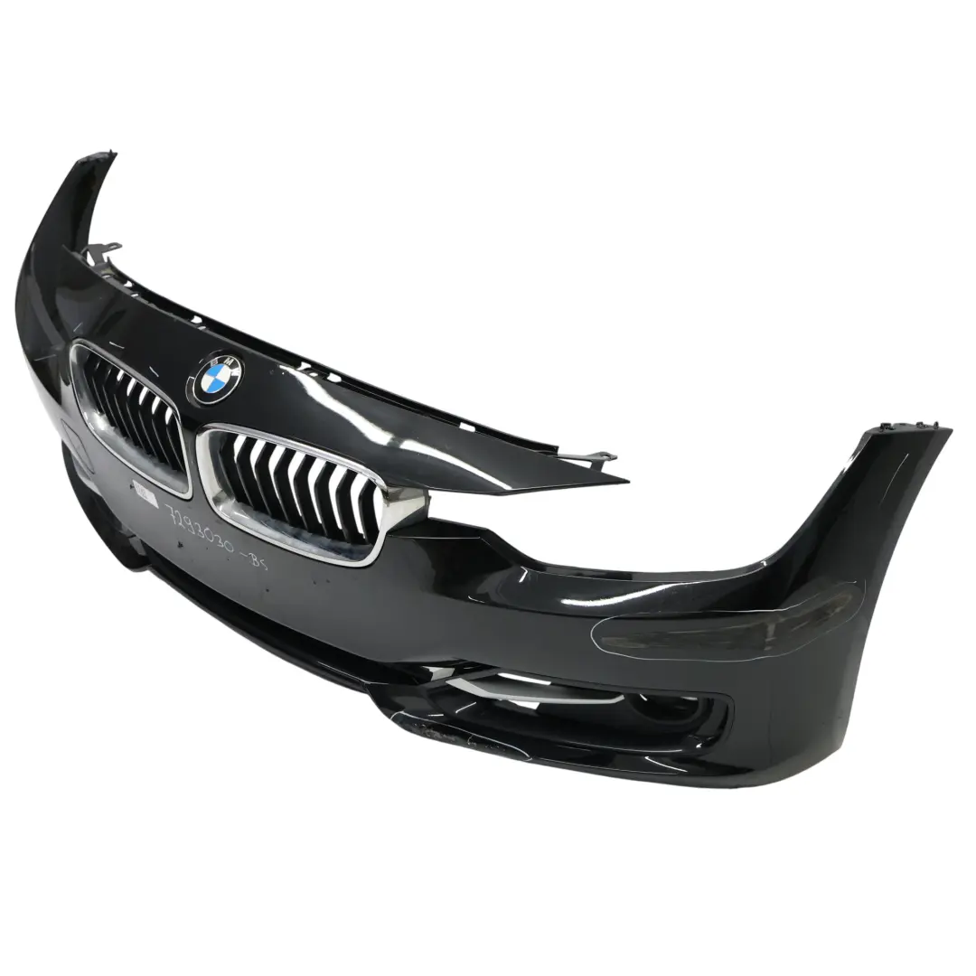 BMW F30 F31 Front Bumper Lines Trim Panel Black Sapphire Metallic - 475 - SKU 7293030-BS - Part number 7293030