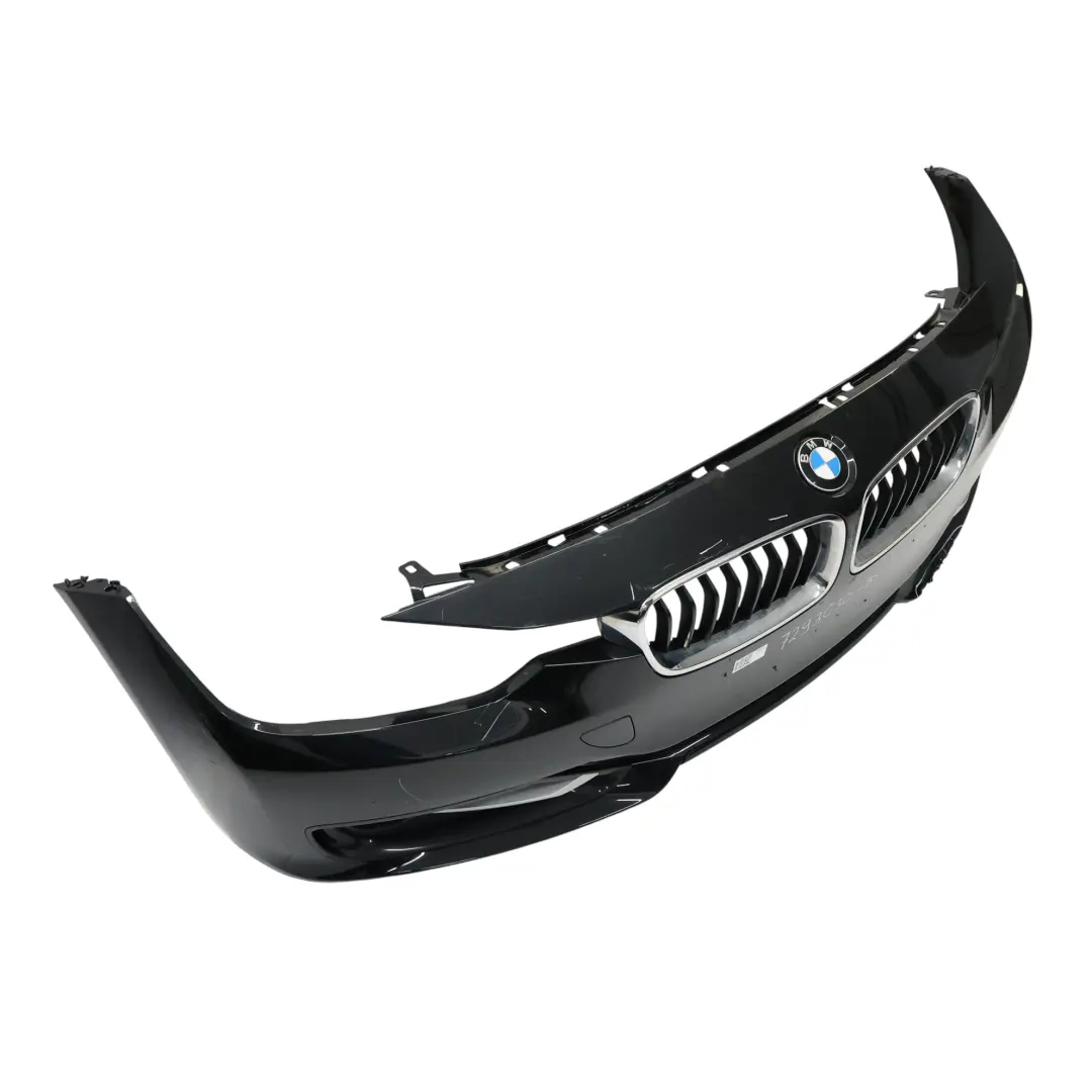 BMW F30 F31 Front Bumper Lines Trim Panel Black Sapphire Metallic - 475 - SKU 7293030-BS - Part number 7293030