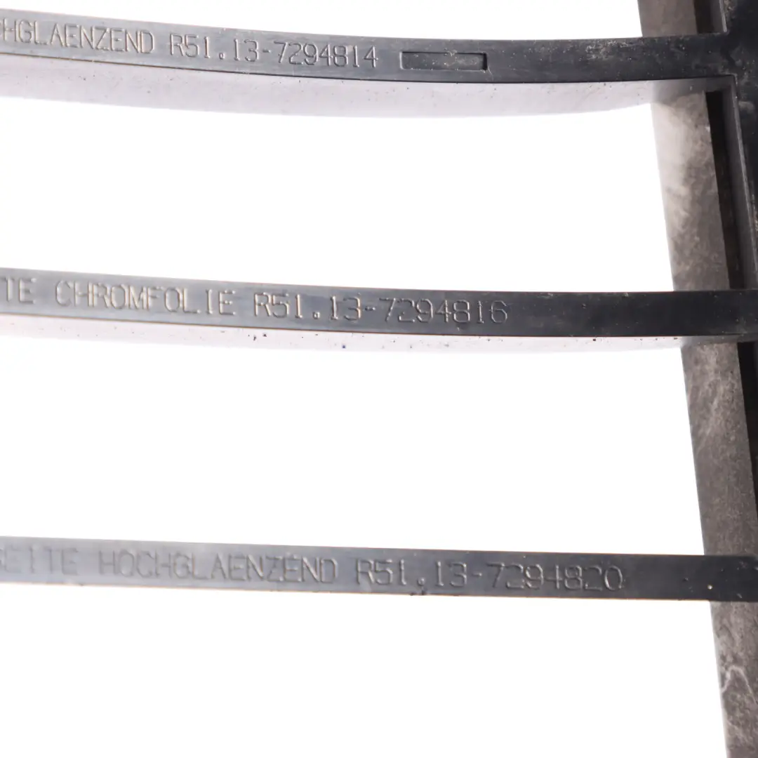 Centre Grille BMW F32 F33 F36 Front Bumper Right O/S Trim Panel Chrome to with Part number 7294816 Centre Grille BMW F32 F33 F36 Front Bumper Right O/S Trim Panel Chrome - SKU 7294816 - Part number 7294816