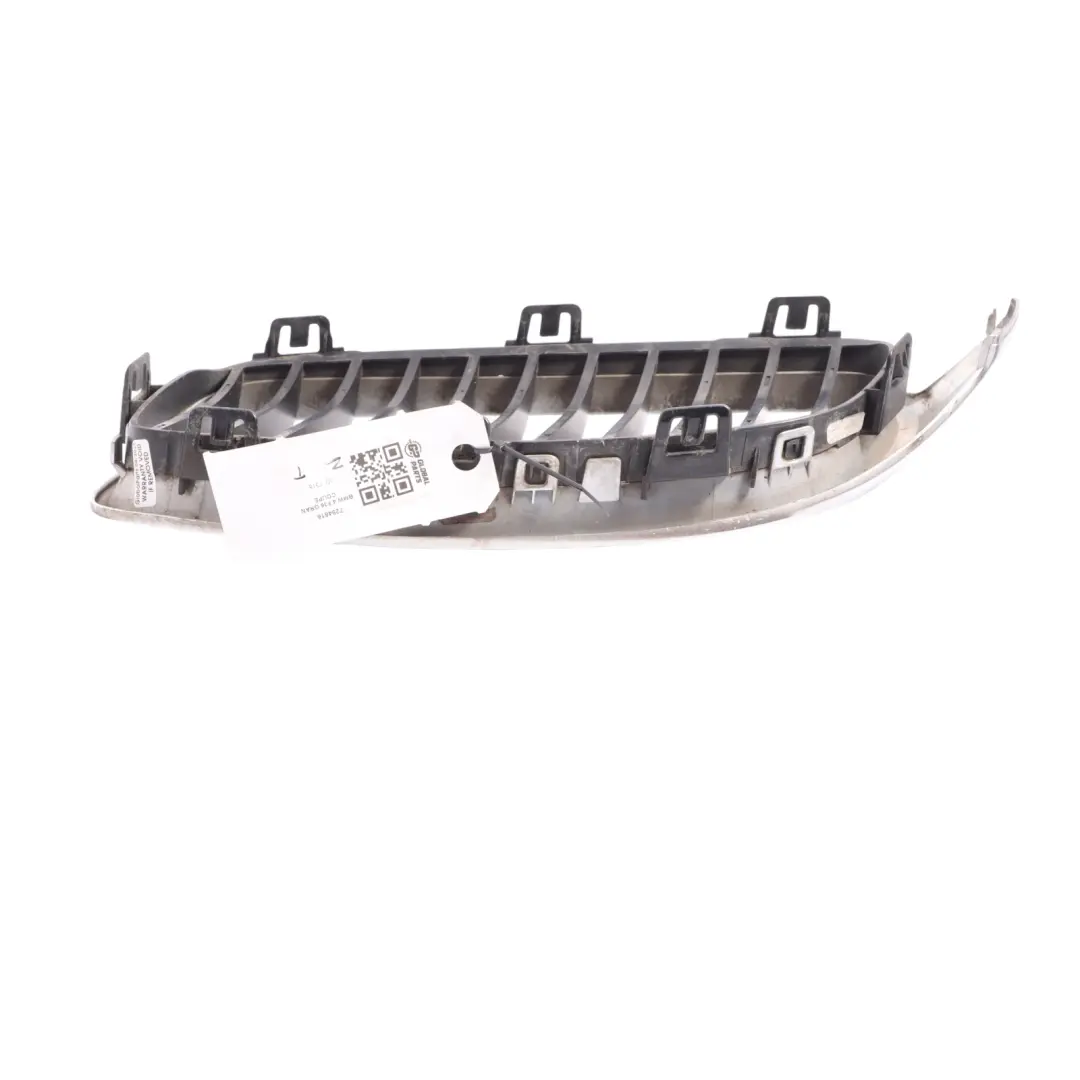 Centre Grille BMW F32 F33 F36 Front Bumper Right O/S Trim Panel Chrome to with Part number 7294816 Centre Grille BMW F32 F33 F36 Front Bumper Right O/S Trim Panel Chrome - SKU 7294816 - Part number 7294816