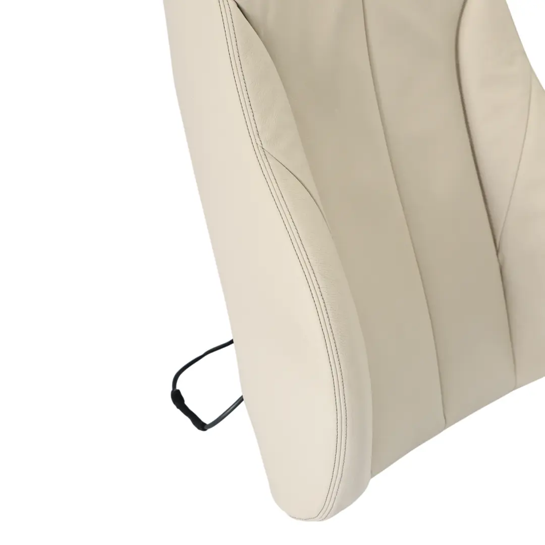 BMW F30 F31 Front Right Sport Seat O/S Backrest Cover Leder Dakota Oyster Heated - SKU 7303715 - Part number 7303715