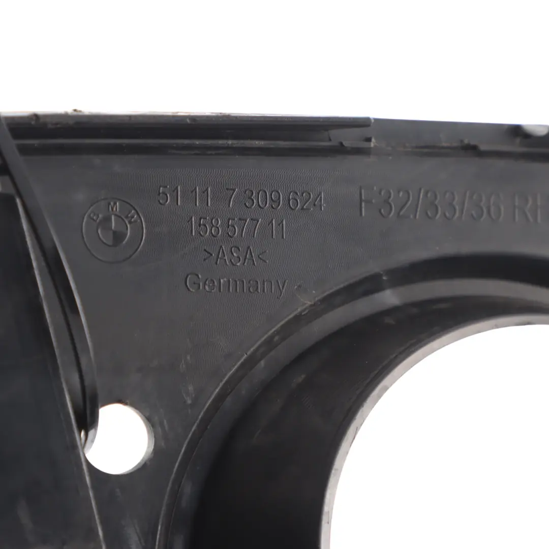 Bumper Fog Grille BMW F32 F33 F36 Luxury Line Trim Panel Right O/S 7309624 to with Part number 7309622 Bumper Fog Grille BMW F32 F33 F36 Luxury Line Trim Panel Right O/S 7309624 - SKU 7309622 - Part number 7309622