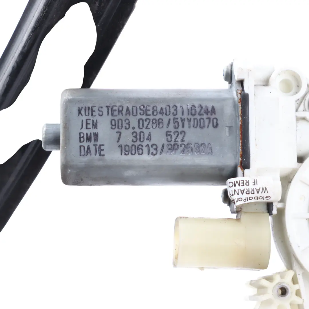 BMW F06 Gran Coupe Lève-Vitre Moteur Régulateur Arrière Droit - SKU 7311598 - Numéro de pièce 7311598