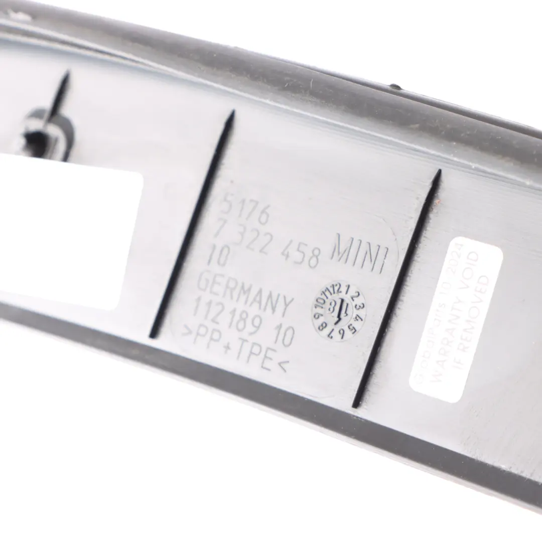 Porta Posteriore B Colonna Inferiore Anteriore Guarnizione per Mini F55 con numero di parte 7322458 Mini F55 Porta Posteriore B Colonna Inferiore Anteriore Guarnizione - SKU 7322458 - Numero di parte 7322458