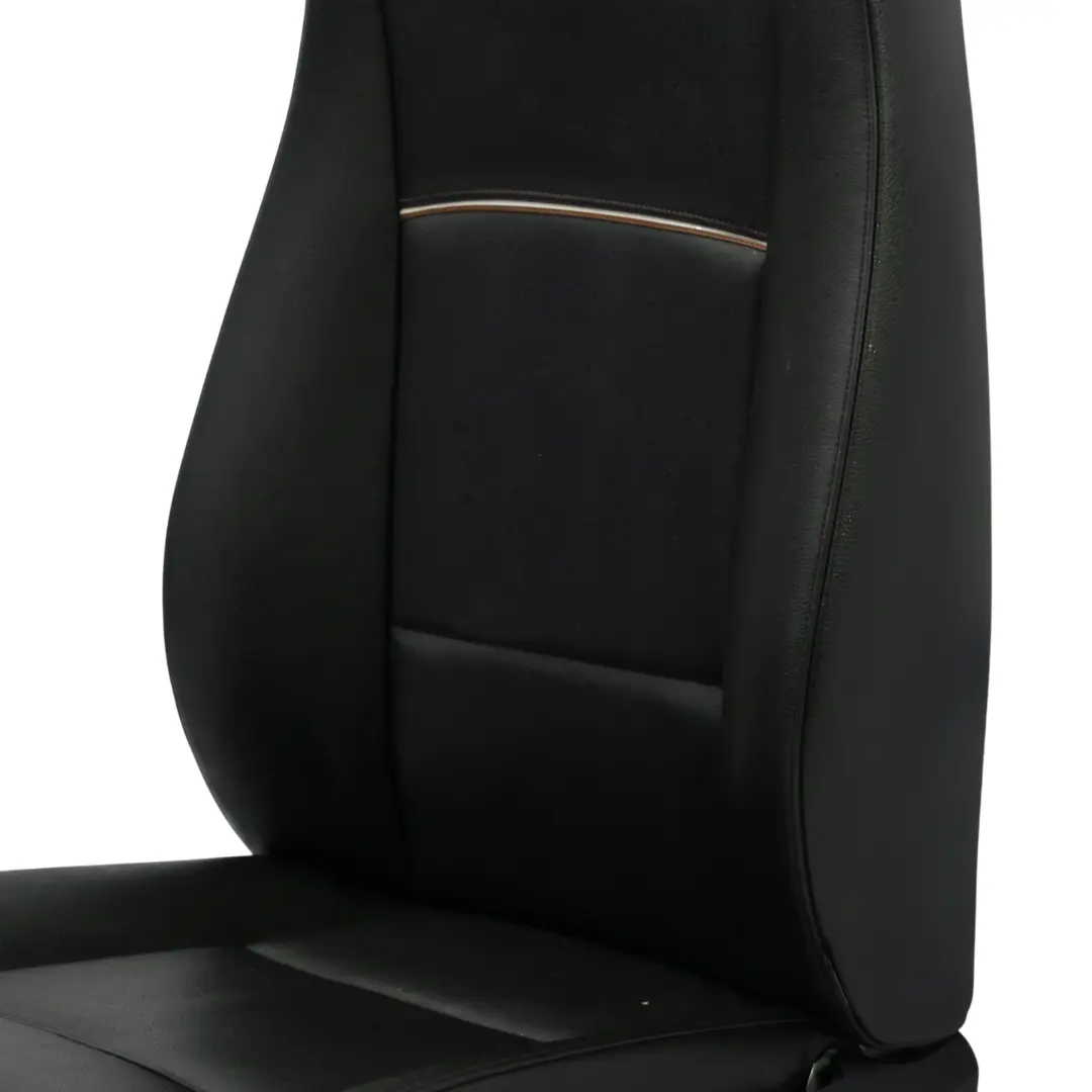 BMW X1 E84 Asiento Delantero Derecho Calefactable Cuero Nevada Negro Ribete Gris - SKU 7324174-2 - Número de pieza 7324174