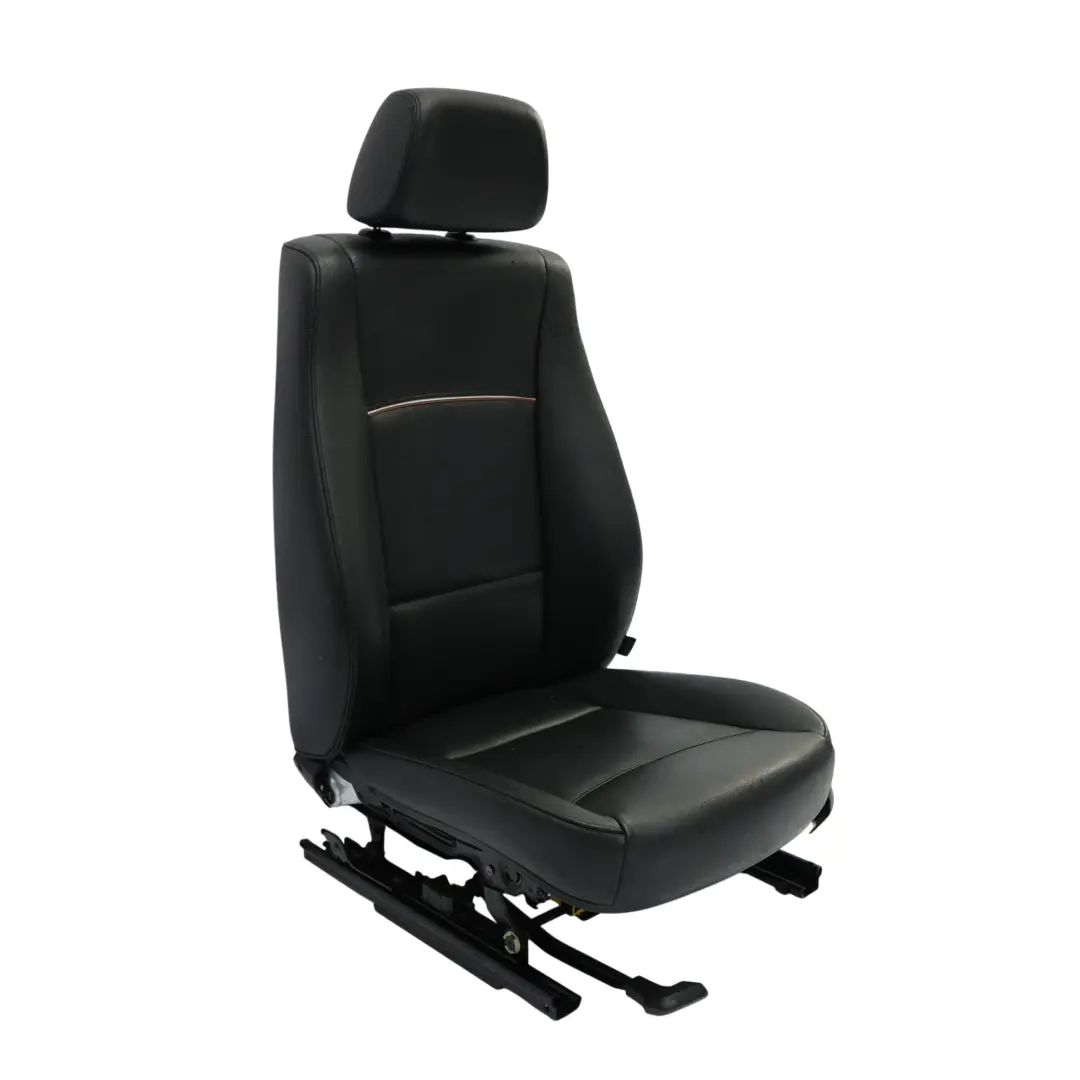 BMW X1 E84 Sitz Vorne Rechts Außen Beheizt Leder Nevada Schwarz Keder Grau Braun - SKU 7324174-2 - Teilenummer 7324174
