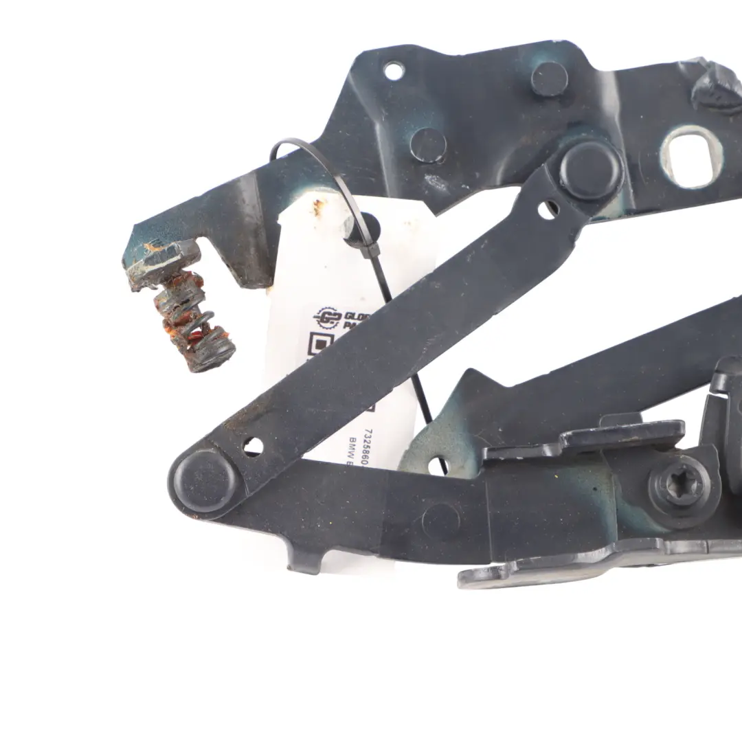 BMW Z4 E89 Hood Bonnet Hinge Right Engine O/S Tiefseeblau Deep Sea Blue - A76 - SKU 7325860-DSB - Part number 7325860