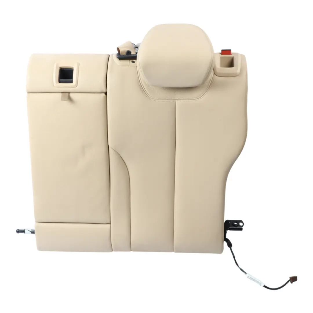 Backrest Heated Rear Left N/S Covering Ivory White to BMW F36 Seat with Part number 7345820 BMW F36 Seat Backrest Heated Rear Left N/S Covering Ivory White - SKU 7345820 - Part number 7345820