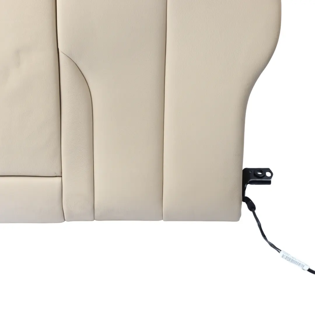Backrest Heated Rear Left N/S Covering Ivory White to BMW F36 Seat with Part number 7345820 BMW F36 Seat Backrest Heated Rear Left N/S Covering Ivory White - SKU 7345820 - Part number 7345820