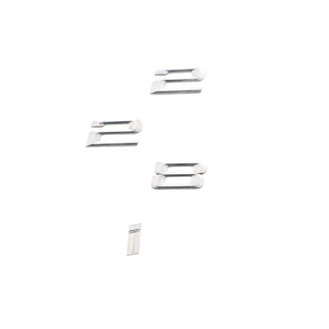 Emblem Lettering BMW F22 F23 228i Rear Adhered Boot Trunk Lid Chrome to with Part number 7356327 Emblem Lettering BMW F22 F23 228i Rear Adhered Boot Trunk Lid Chrome - SKU 7356327 - Part number 7356327