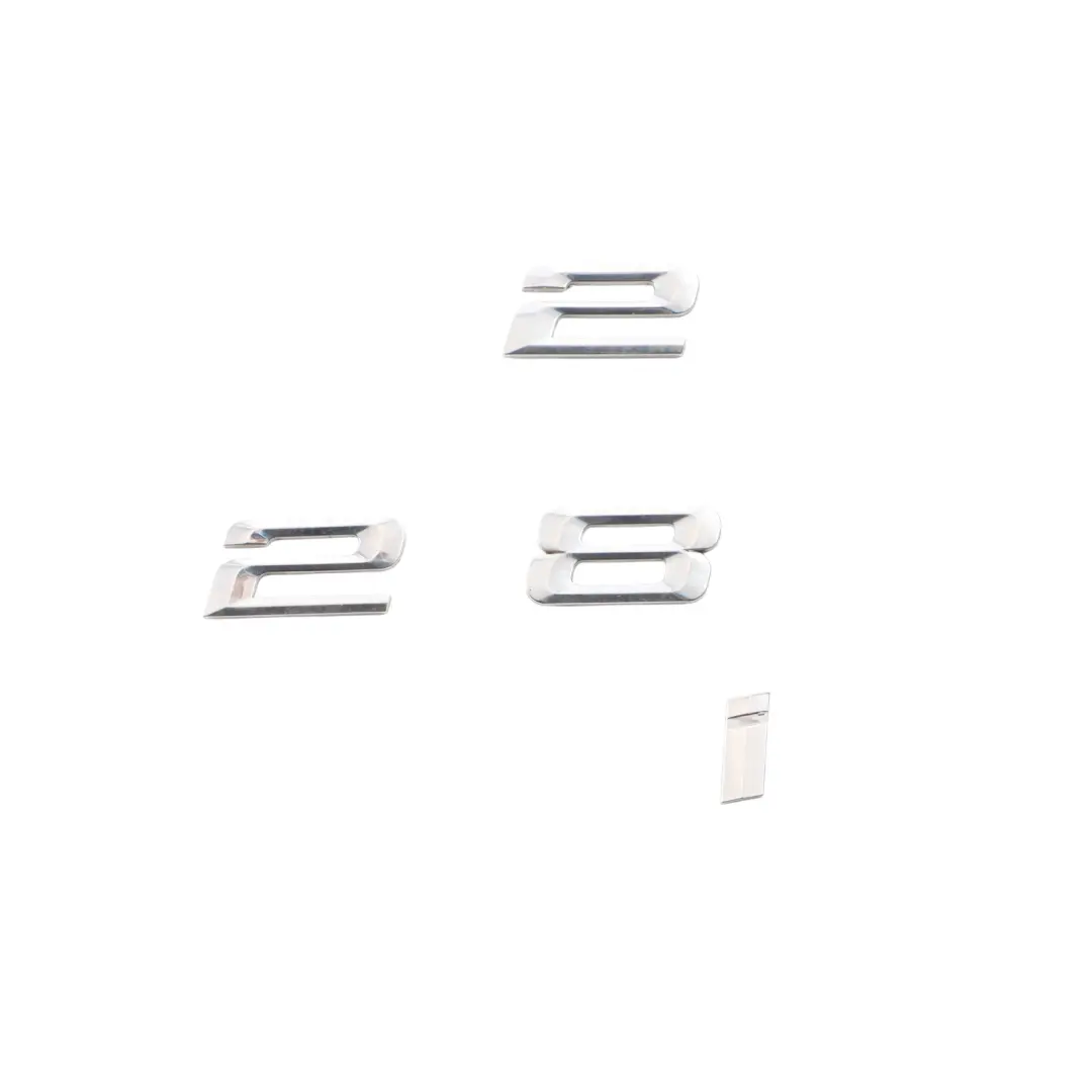 Emblem Lettering BMW F22 F23 228i Rear Adhered Boot Trunk Lid Chrome to with Part number 7356327 Emblem Lettering BMW F22 F23 228i Rear Adhered Boot Trunk Lid Chrome - SKU 7356327 - Part number 7356327