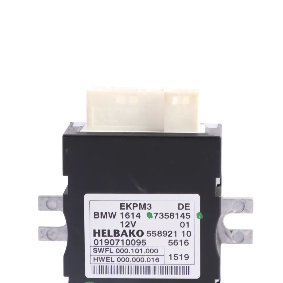Pump Module BMW F10 M5 X5 F15 Fuel Pump Control Unit EKPM3 ECU to Fuel with Part number 7358145 Fuel Pump Module BMW F10 M5 X5 F15 Fuel Pump Control Unit EKPM3 ECU - SKU 7358145 - Part number 7358145