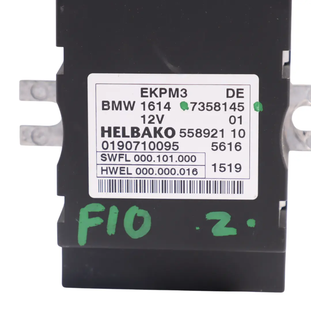 Pump Module BMW F10 M5 X5 F15 Fuel Pump Control Unit EKPM3 ECU to Fuel with Part number 7358145 Fuel Pump Module BMW F10 M5 X5 F15 Fuel Pump Control Unit EKPM3 ECU - SKU 7358145 - Part number 7358145