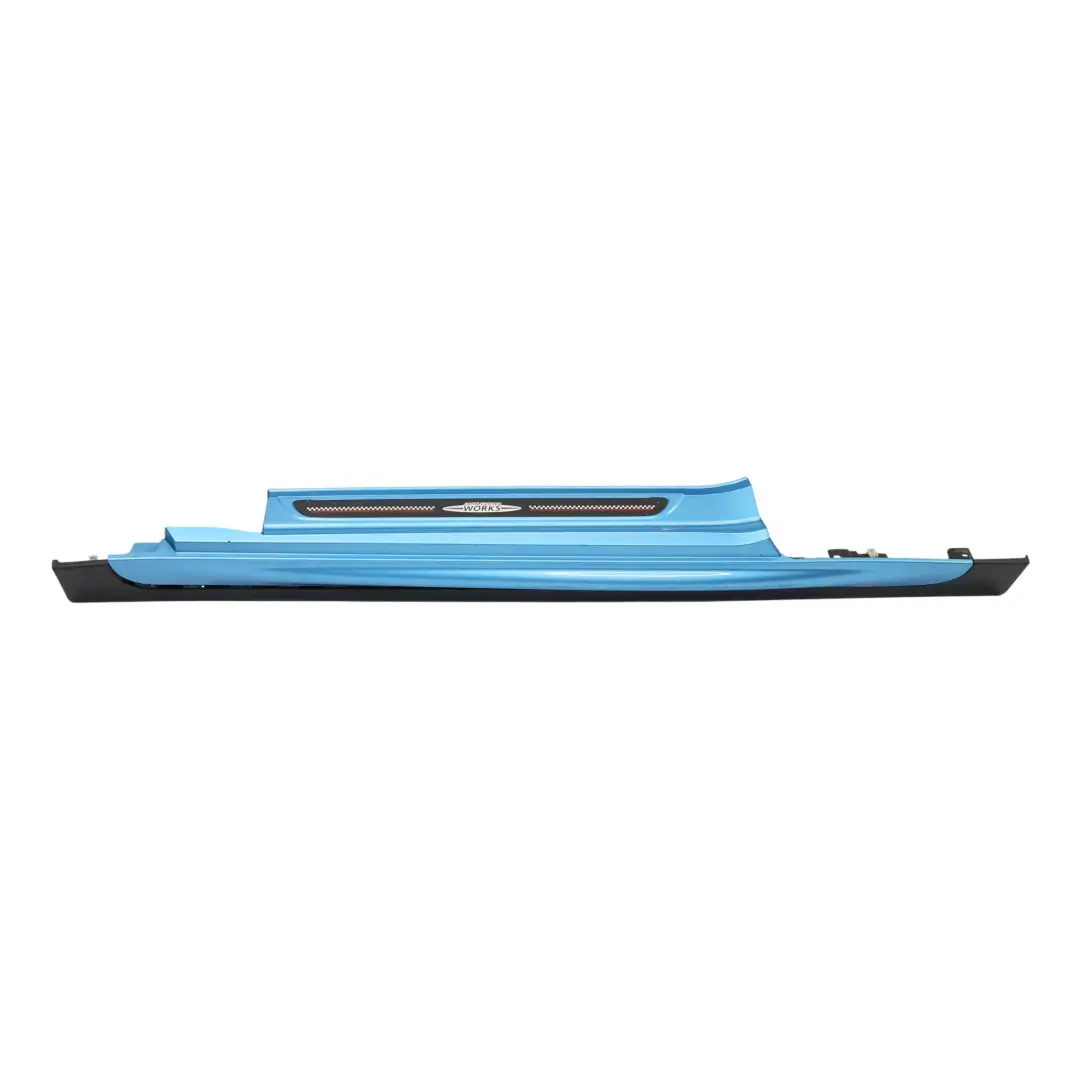Mini F56 F57 Side Skirt Left N/S JCW Sill Cover Panel Electric Blue II - B86 - SKU 7382181-ELBII - Part number 7382181