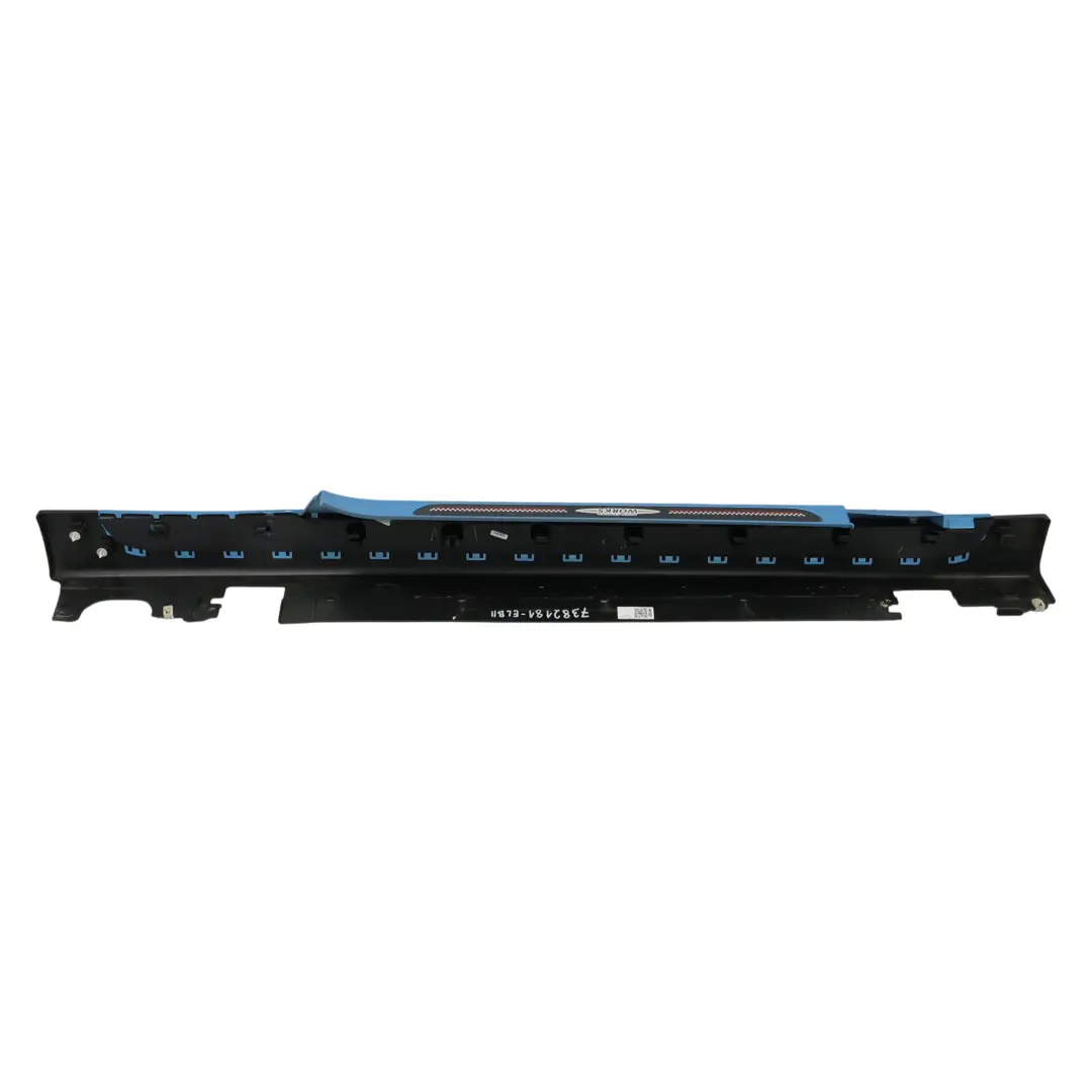 Mini F56 F57 Side Skirt Left N/S JCW Sill Cover Panel Electric Blue II - B86 - SKU 7382181-ELBII - Part number 7382181