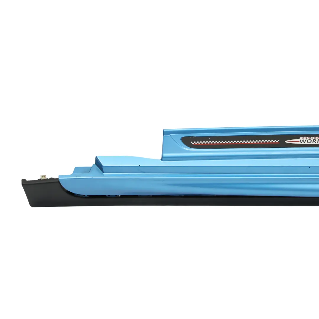Side Skirt Left N/S JCW Sill Cover Panel Electric Blue II - B86 to Mini F56 F57 with Part number 7382181 Mini F56 F57 Side Skirt Left N/S JCW Sill Cover Panel Electric Blue II - B86 - SKU 7382181-ELBII - Part number 7382181