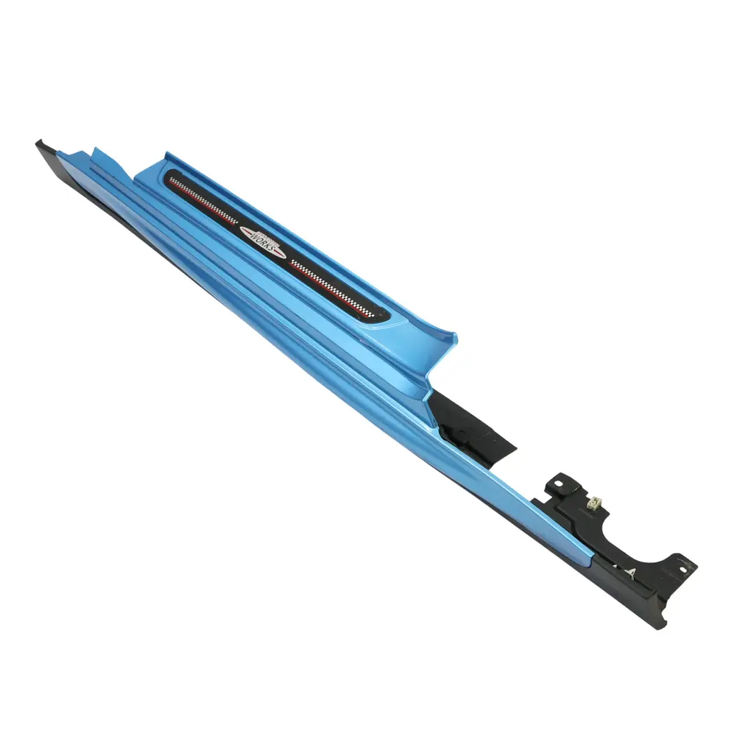 Side Skirt Left N/S JCW Sill Cover Panel Electric Blue II - B86 to Mini F56 F57 with Part number 7382181 Mini F56 F57 Side Skirt Left N/S JCW Sill Cover Panel Electric Blue II - B86 - SKU 7382181-ELBII - Part number 7382181