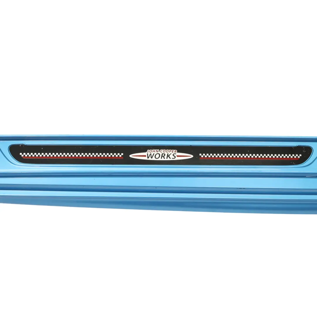 Side Skirt Left N/S JCW Sill Cover Panel Electric Blue II - B86 to Mini F56 F57 with Part number 7382181 Mini F56 F57 Side Skirt Left N/S JCW Sill Cover Panel Electric Blue II - B86 - SKU 7382181-ELBII - Part number 7382181