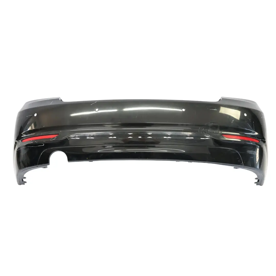 BMW F22 F23 Rear Bumper Sport Line Trim Panel Black Sapphire Metallic - 475 - SKU 7390348-BS - Part number 7390348