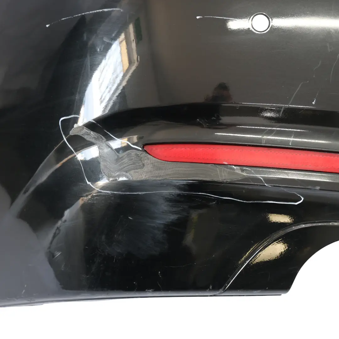 Bumper Sport Line Trim Panel Black Sapphire Metallic - 475 to BMW F22 F23 Rear with Part number 7390348 BMW F22 F23 Rear Bumper Sport Line Trim Panel Black Sapphire Metallic - 475 - SKU 7390348-BS - Part number 7390348
