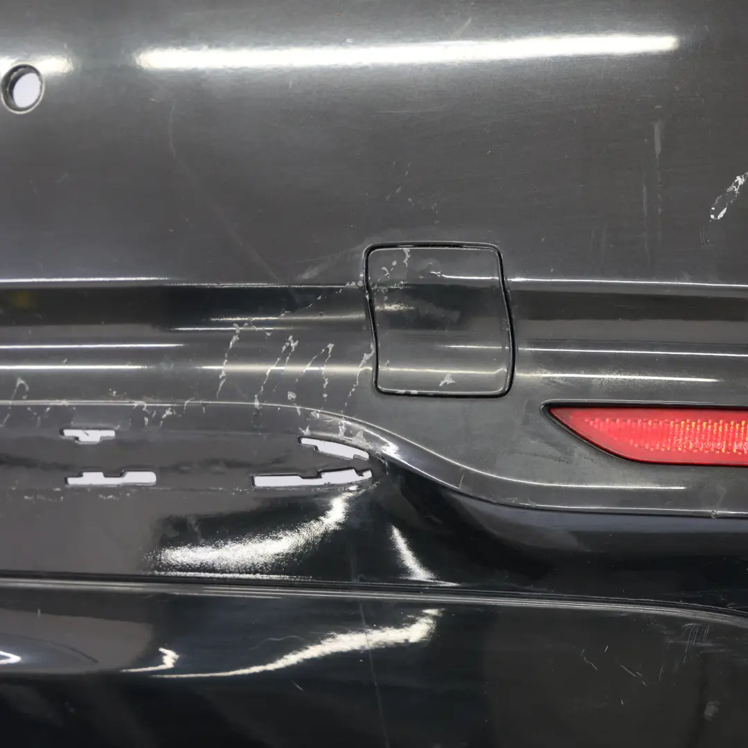 Bumper Sport Line Trim Panel Black Sapphire Metallic - 475 to BMW F22 F23 Rear with Part number 7390348 BMW F22 F23 Rear Bumper Sport Line Trim Panel Black Sapphire Metallic - 475 - SKU 7390348-BS - Part number 7390348