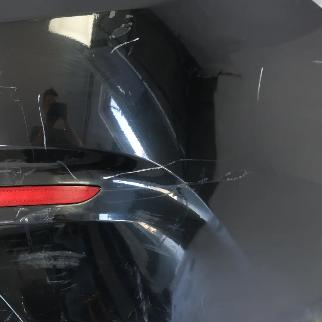 Bumper Sport Line Trim Panel Black Sapphire Metallic - 475 to BMW F22 F23 Rear with Part number 7390348 BMW F22 F23 Rear Bumper Sport Line Trim Panel Black Sapphire Metallic - 475 - SKU 7390348-BS - Part number 7390348