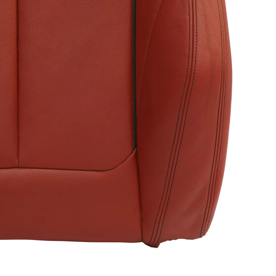 BMW F36 Seat Backrest Cover Front Right O/S Heated Sport Seat Coral Red Leather - SKU 7392476-1 - Part number 7392476