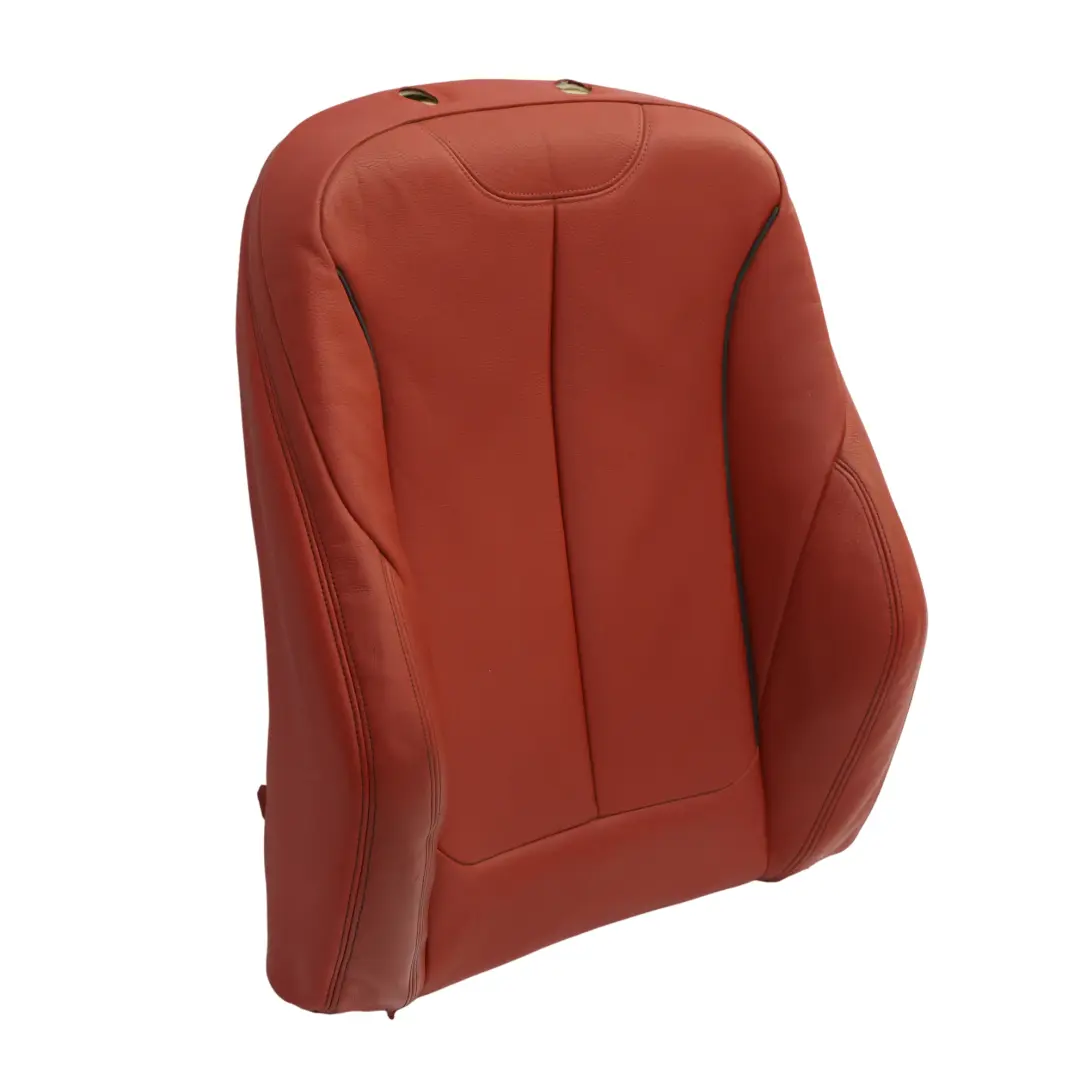 Backrest Cover Front Right O/S Heated Sport Seat Coral Red Leather to BMW F36 Seat with Part number 7392476 BMW F36 Seat Backrest Cover Front Right O/S Heated Sport Seat Coral Red Leather - SKU 7392476-1 - Part number 7392476
