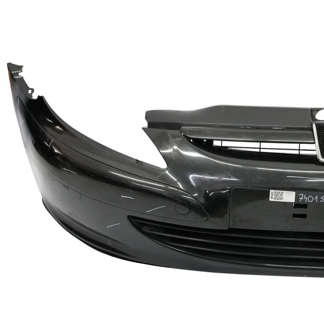 Peugeot 307 Bumper Front Trim Panel Cover Hatchback Noir Obsidien Black - EXL - SKU 7401S6-NON - Part number 7401S6