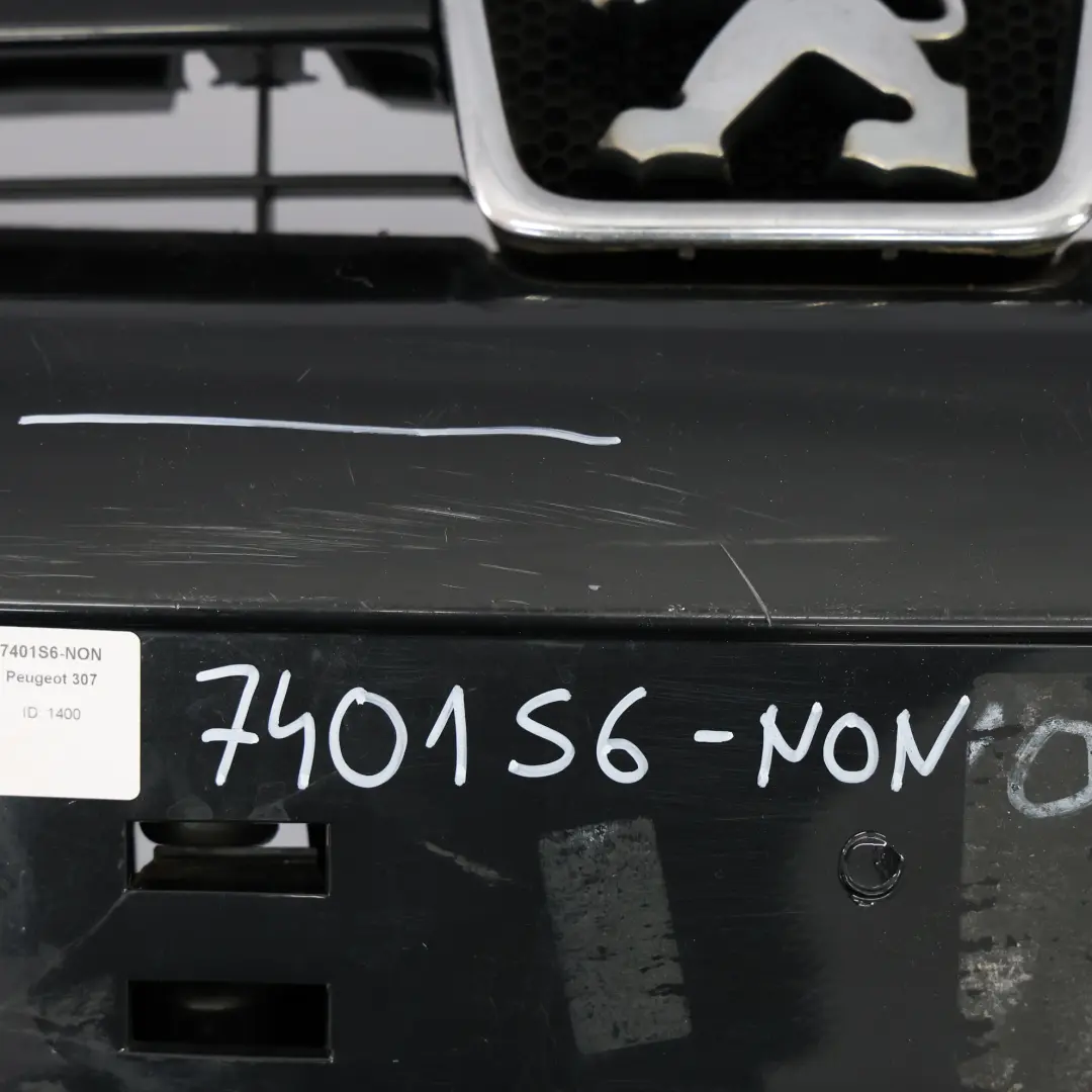Peugeot 307 Bumper Front Trim Panel Cover Hatchback Noir Obsidien Black - EXL - SKU 7401S6-NON - Part number 7401S6