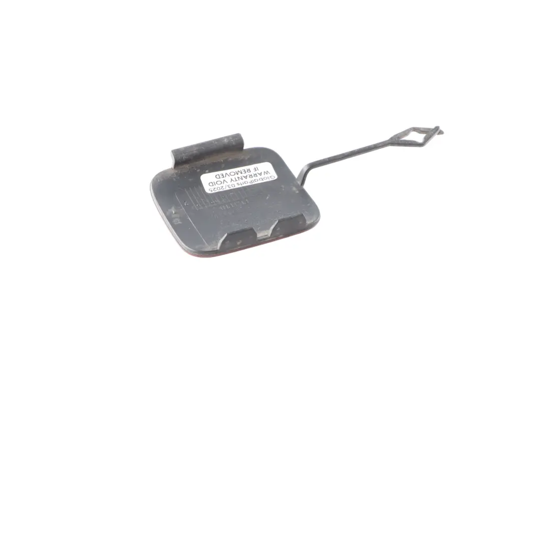 Bumper Flap Towing Eye Hook Cover Flamenco Red C06 to BMW F46 Rear with Part number 7403798 BMW F46 Rear Bumper Flap Towing Eye Hook Cover Flamenco Red C06 - SKU 7403798-FLR - Part number 7403798