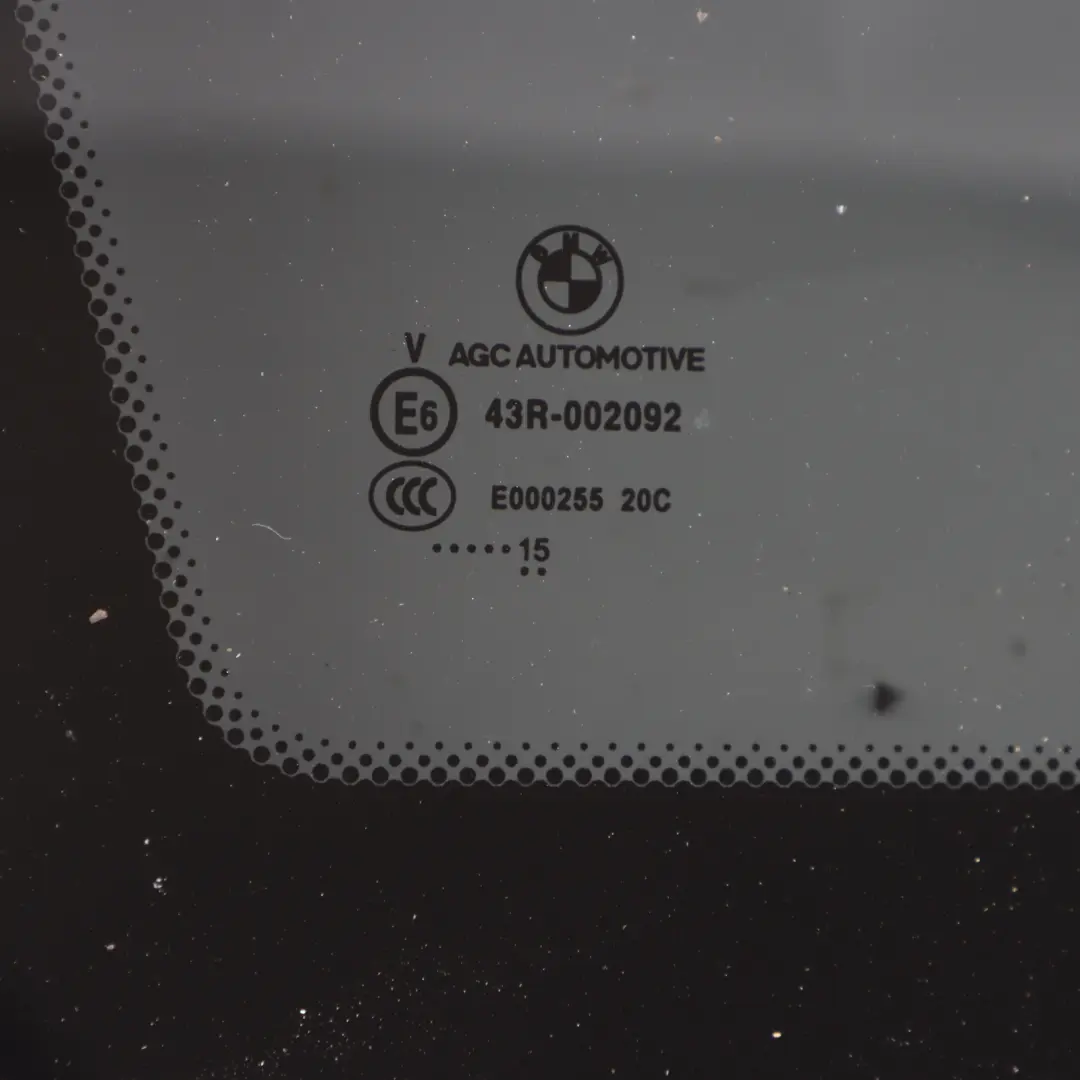 BMW F36 Gran Coupe Fixed Window Glass Rear Left N/S Triangle Tinted - SKU 7412027 - Part number 7412027