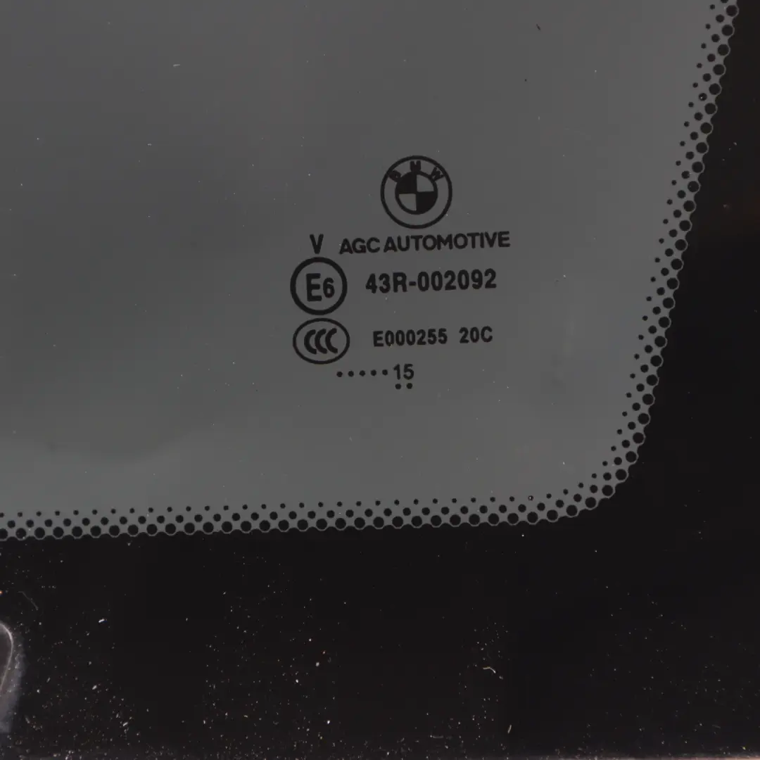 BMW F36 Gran Coupe Window Glass Fixed Rear Right O/S Tinted Triangle - SKU 7412028-1 - Part number 7412028