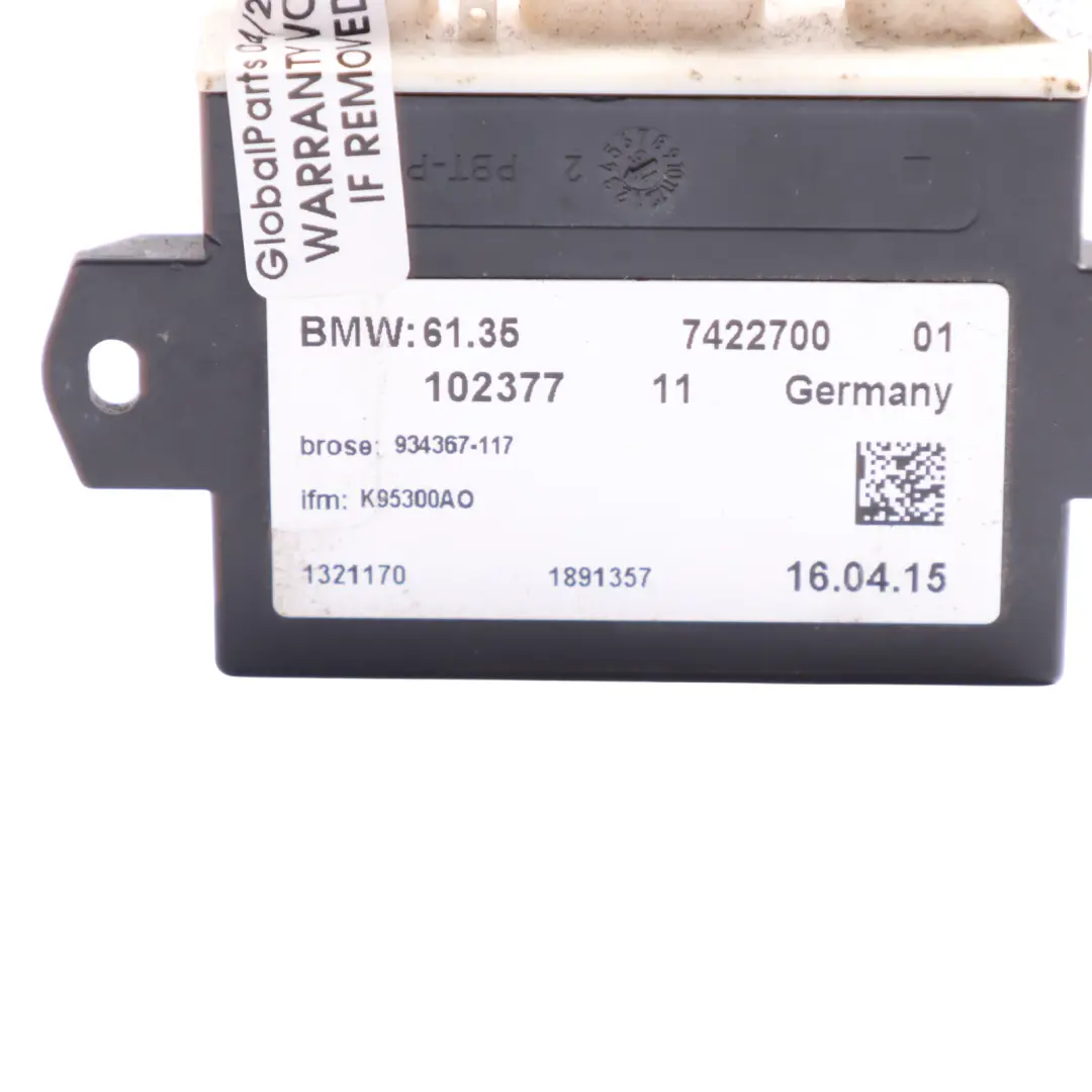  Módulo Apertura Inteligente BMW F01 F07 F10 F30 Unidad Apertura Maletero - SKU 7422700 - Número de pieza 7422700