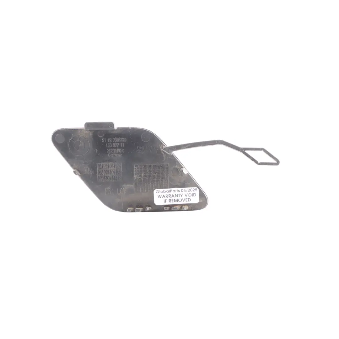 Bumper Towing Hook Eye Cover Trim Schwarz 2 Black - 668 to BMW F31 LCI Rear with Part number 7428436 BMW F31 LCI Rear Bumper Towing Hook Eye Cover Trim Schwarz 2 Black - 668 - SKU 7428436-SCH - Part number 7428436