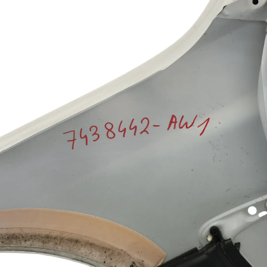 BMW F32 F33 Błotnik Przedni Prawy Alpinweiss 3 Biały - 300 - SKU 7438442-AW1 - Numer Części 7438442