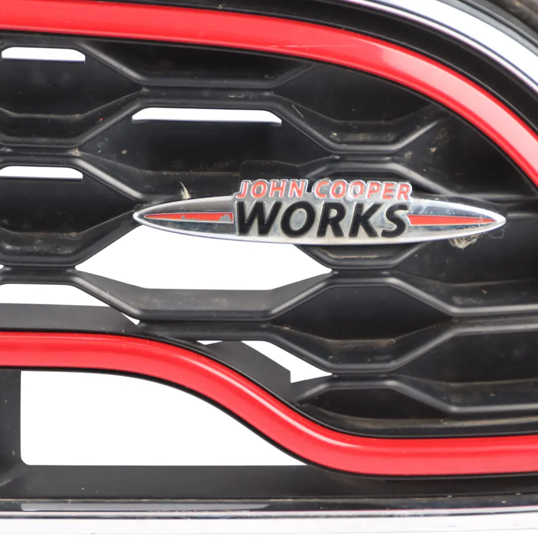 Front Bumper Grille Grill Grid Trim Panel Red to Mini Countryman F60 JCW with Part number 7470512 Mini Countryman F60 JCW Front Bumper Grille Grill Grid Trim Panel Red - SKU 7470512 - Part number 7470512