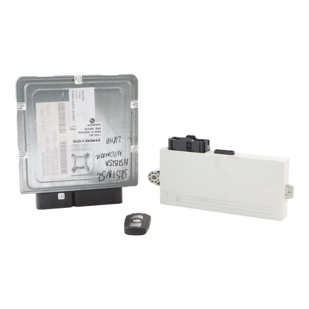 N52 218HP Engine ECU Kit DME 7555361 CAS2 Key Automatic to BMW E60 E90 325i 525i with Part number 7577968 BMW E60 E90 325i 525i N52 218HP Engine ECU Kit DME 7555361 CAS2 Key Automatic - SKU 7555361-10 - Part number 7577968