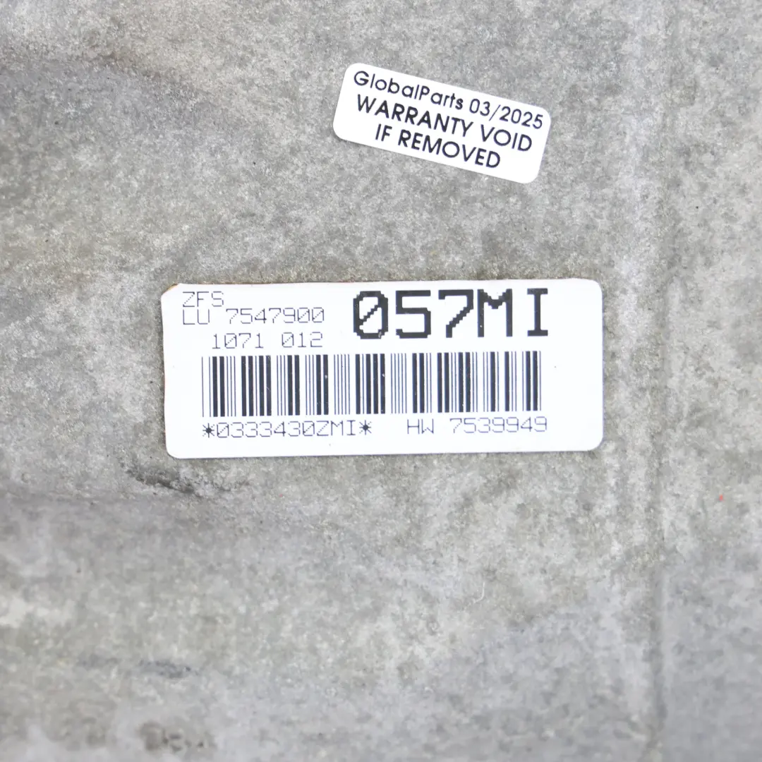 N52 Automatic Gearbox Auto 6 Speed WARRANTY to BMW E60 E61 E90 E91 325i 525i Petrol with Part number 7563294 BMW E60 E61 E90 E91 325i 525i Petrol N52 Automatic Gearbox Auto 6 Speed WARRANTY - SKU 7563294 - Part number 7563294