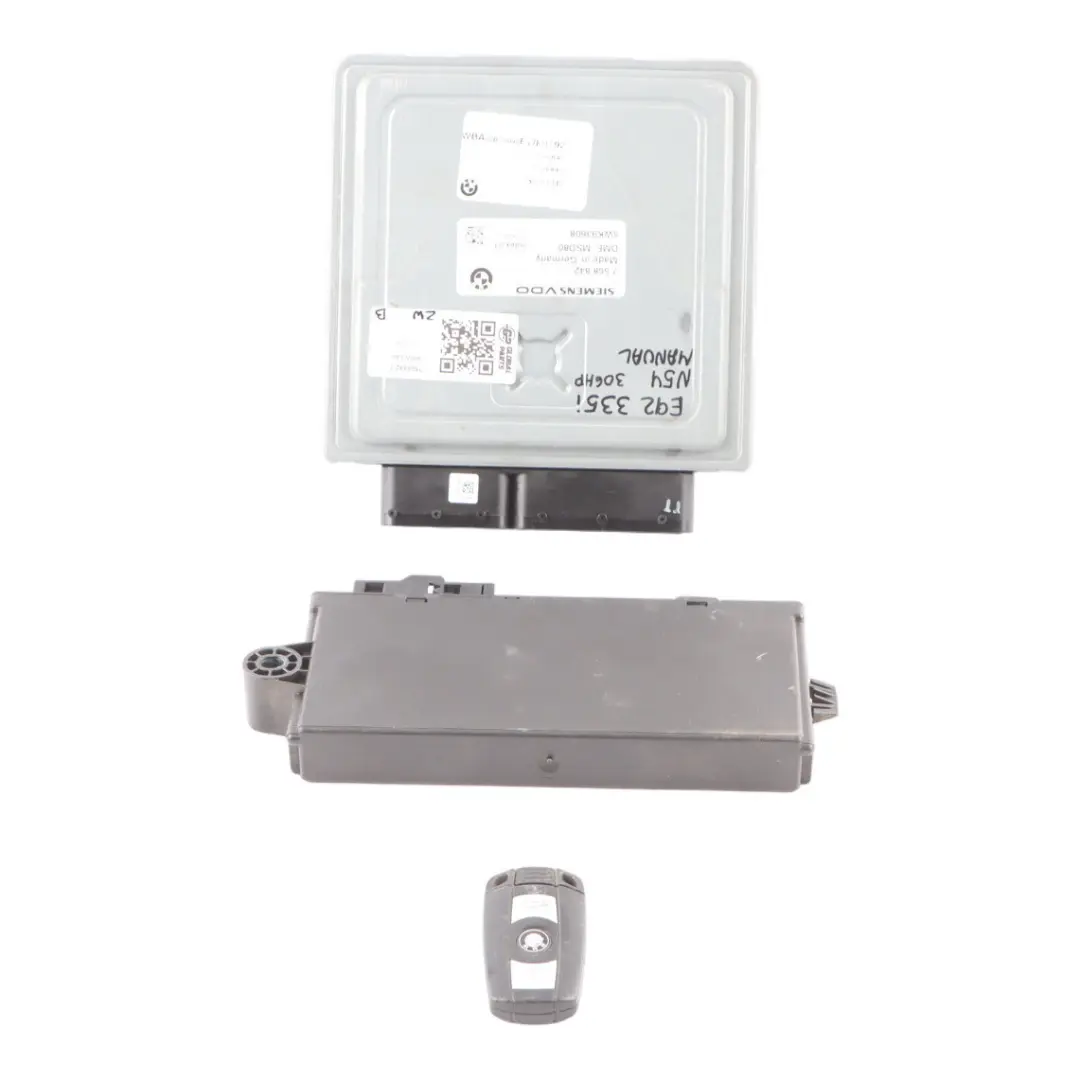 BMW E90 E91 E92 335i Petrol N54 ECU Kit Control Unit DME CAS3 Key Manual - SKU 7568842-1 - Part number 7568842