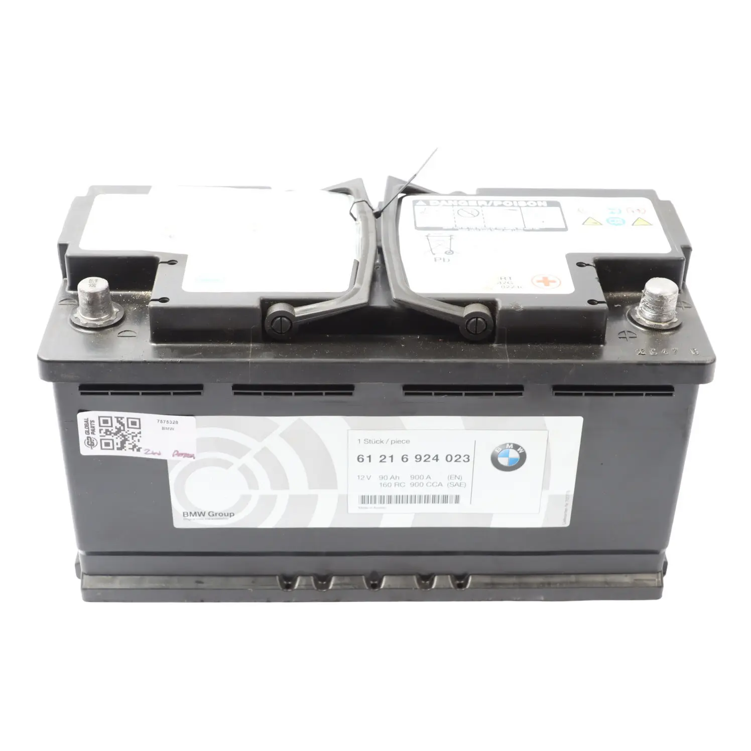 BMW AGM 12V Accumulator Battery 90Ah 900A 7575328