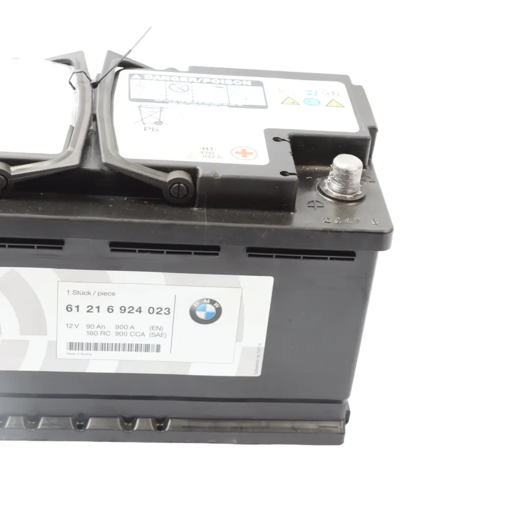 AGM 12V Accumulator Battery 90Ah 900A to BMW with Part number 7575328 BMW AGM 12V Accumulator Battery 90Ah 900A - SKU 7575328 - Part number 7575328