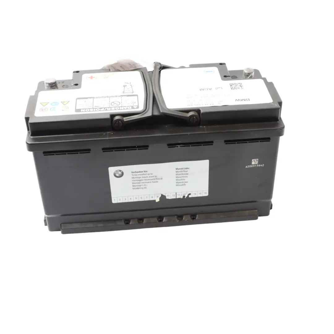 AGM 12V Accumulator Battery 90Ah 900A to BMW with Part number 7575328 BMW AGM 12V Accumulator Battery 90Ah 900A - SKU 7575328 - Part number 7575328