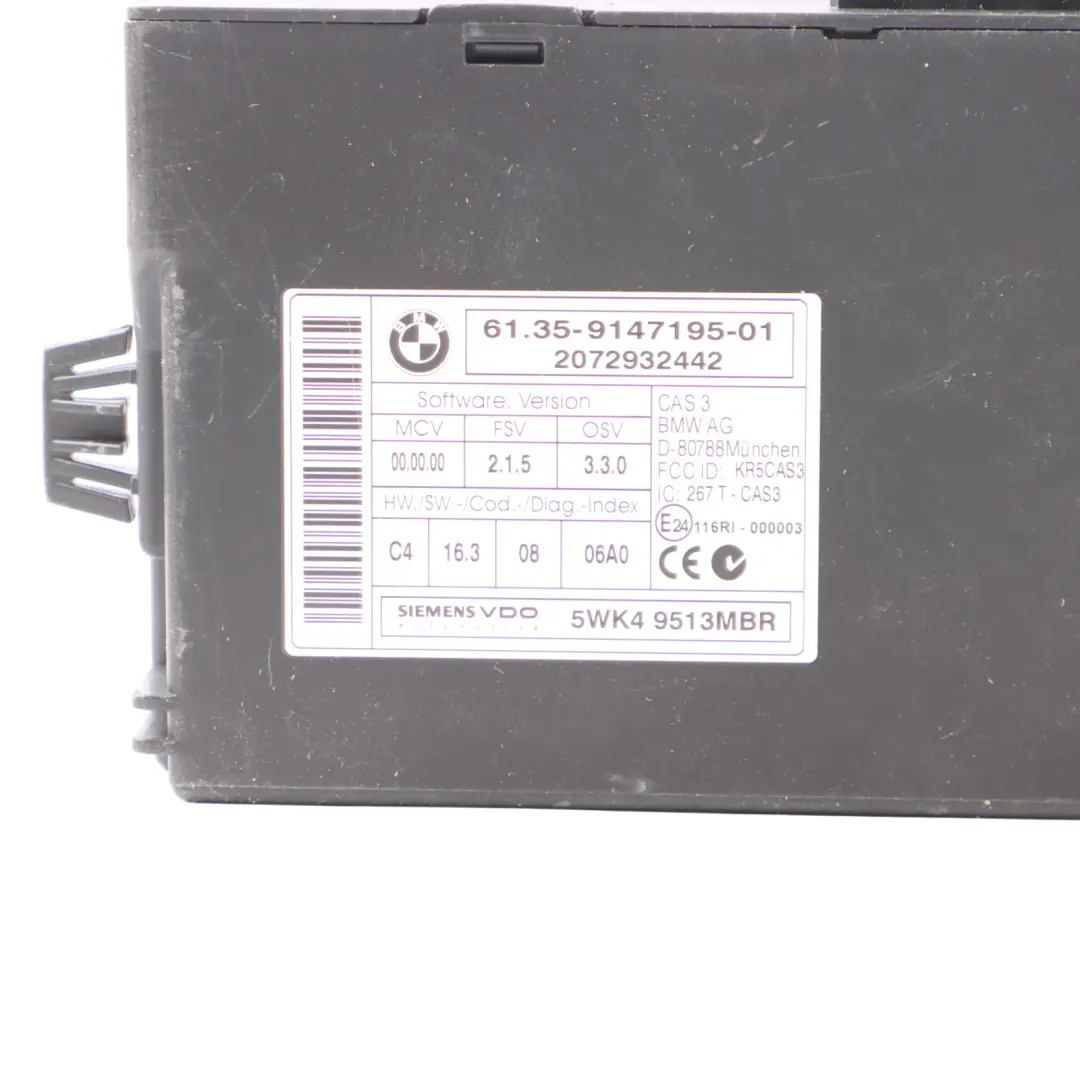 BMW E81 E87 LCI E90 116i 316i 1.6 N43 ECU Kit DME 7583225 CAS3 Key Manual - SKU 7583225-18 - Part number 7640015
