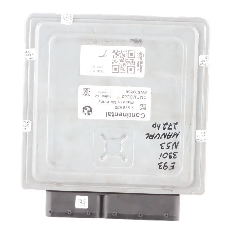 BMW E60 E61 LCI E90 E93 330i 530i N53 272HP ECU Engine Control DME - SKU 7588620-6 - Part number 7588620