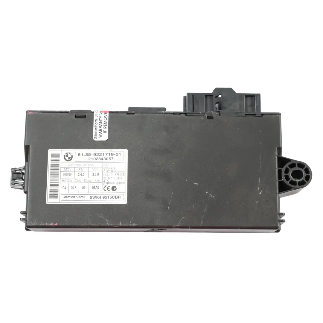 Mini R60 ALL4 N18 184PS Steuer Gerät ECU DME Kit Schlüssel CAS3 - SKU 7613226-4 - Teilenummer 7613226