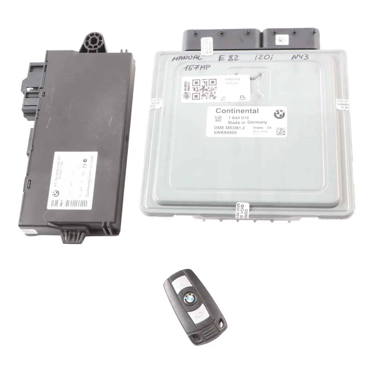 BMW E81 E88 E90 E92 120i 320i N43 170HP Engine Control ECU DME Kit 7640015